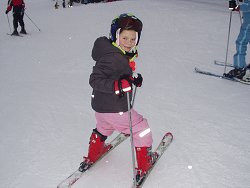 Rozlyžování na chatě Marie v Jizerských horách 2009