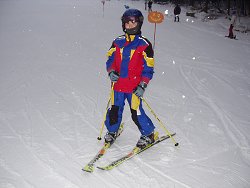 Rozlyžování na chatě Marie v Jizerských horách